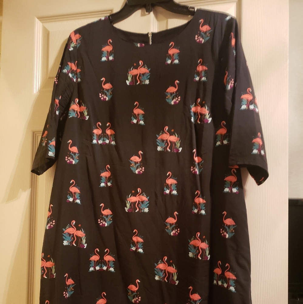 Sugarhill Brighton shift dress, flamingo, 12
